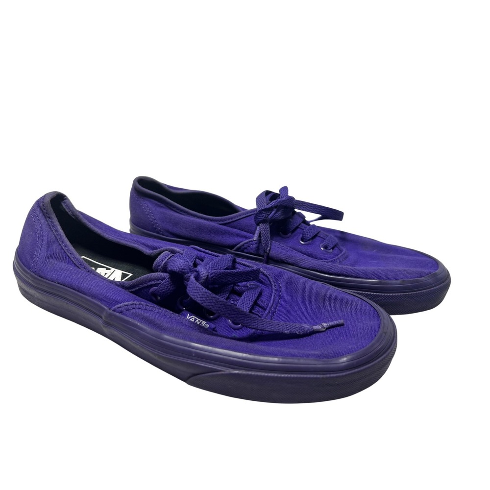 Vans Canvas Shoes Mens 5.5 Women 7 Purple Lace Up Low Top Skate Casual Sneakers